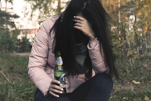 depressed woman